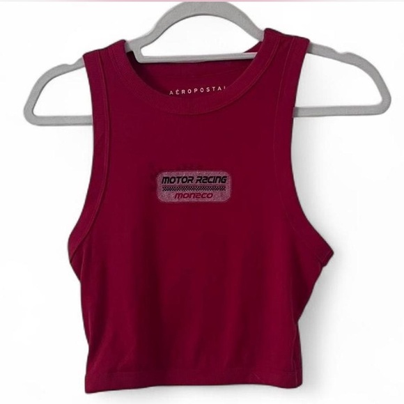 Aeropostale Women's Red Motor Racing Crop Top - Picture 1 of 4